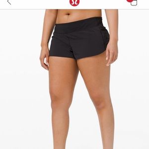 Lululemon Black Speed Up Short 2.5”